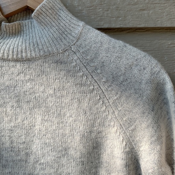 Rebecca Taylor Mock Neck Wool Blend Braided Sweater - Picture 3 of 7
